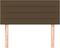 vidaXL - Hoofdbord - 90x5x78/88 - cm - stof - donkerbruin