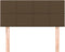 vidaXL - Hoofdbord - 90x5x78/88 - cm - stof - donkerbruin