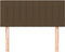 vidaXL - Hoofdbord - 90x5x78/88 - cm - stof - donkerbruin