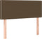 vidaXL - Hoofdbord - 90x5x78/88 - cm - stof - donkerbruin