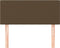 vidaXL - Hoofdbord - 90x5x78/88 - cm - stof - donkerbruin