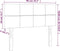 vidaXL - Hoofdbord - 90x5x78/88 - cm - stof - donkerbruin