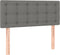 vidaXL - Hoofdbord - 90x5x78/88 - cm - stof - donkergrijs