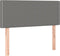 vidaXL - Hoofdbord - 90x5x78/88 - cm - stof - donkergrijs