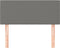 vidaXL - Hoofdbord - 90x5x78/88 - cm - stof - donkergrijs