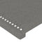 vidaXL - Hoofdbord - 90x5x78/88 - cm - stof - donkergrijs