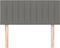 vidaXL - Hoofdbord - 90x5x78/88 - cm - stof - donkergrijs