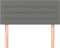 vidaXL - Hoofdbord - 90x5x78/88 - cm - stof - donkergrijs