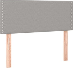 vidaXL - Hoofdbord - 90x5x78/88 - cm - stof - lichtgrijs