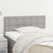 vidaXL - Hoofdbord - 90x5x78/88 - cm - stof - lichtgrijs