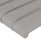 vidaXL - Hoofdbord - 90x5x78/88 - cm - stof - lichtgrijs