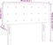 vidaXL - Hoofdbord - 90x5x78/88 - cm - stof - lichtgrijs