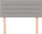 vidaXL - Hoofdbord - 90x5x78/88 - cm - stof - lichtgrijs