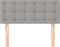 vidaXL - Hoofdbord - 90x5x78/88 - cm - stof - lichtgrijs