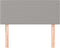 vidaXL - Hoofdbord - 90x5x78/88 - cm - stof - lichtgrijs
