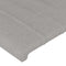 vidaXL - Hoofdbord - 90x5x78/88 - cm - stof - lichtgrijs