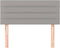 vidaXL - Hoofdbord - 90x5x78/88 - cm - stof - lichtgrijs