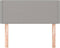 vidaXL - Hoofdbord - 90x5x78/88 - cm - stof - lichtgrijs