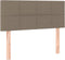 vidaXL - Hoofdbord - 90x5x78/88 - cm - stof - taupe