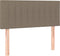 vidaXL - Hoofdbord - 90x5x78/88 - cm - stof - taupe