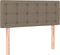 vidaXL - Hoofdbord - 90x5x78/88 - cm - stof - taupe