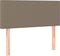 vidaXL - Hoofdbord - 90x5x78/88 - cm - stof - taupe
