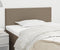 vidaXL - Hoofdbord - 90x5x78/88 - cm - stof - taupe