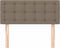 vidaXL - Hoofdbord - 90x5x78/88 - cm - stof - taupe