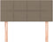 vidaXL - Hoofdbord - 90x5x78/88 - cm - stof - taupe