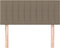 vidaXL - Hoofdbord - 90x5x78/88 - cm - stof - taupe