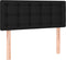 vidaXL - Hoofdbord - 90x5x78/88 - cm - stof - zwart