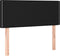 vidaXL - Hoofdbord - 90x5x78/88 - cm - stof - zwart