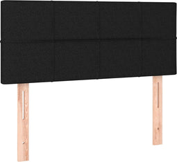 vidaXL - Hoofdbord - 90x5x78/88 - cm - stof - zwart