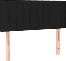 vidaXL - Hoofdbord - 90x5x78/88 - cm - stof - zwart