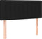 vidaXL - Hoofdbord - 90x5x78/88 - cm - stof - zwart
