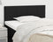 vidaXL - Hoofdbord - 90x5x78/88 - cm - stof - zwart