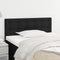 vidaXL - Hoofdbord - 90x5x78/88 - cm - stof - zwart
