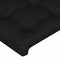 vidaXL - Hoofdbord - 90x5x78/88 - cm - stof - zwart