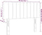 vidaXL - Hoofdbord - 90x5x78/88 - cm - stof - zwart