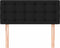 vidaXL - Hoofdbord - 90x5x78/88 - cm - stof - zwart