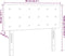 vidaXL - Hoofdbord - 90x5x78/88 - cm - stof - zwart