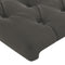 vidaXL - Hoofdbord - 90x7x78/88 - cm - fluweel - donkergrijs