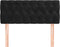 vidaXL - Hoofdbord - 90x7x78/88 - cm - fluweel - zwart