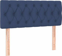 vidaXL - Hoofdbord - 90x7x78/88 - cm - stof - blauw