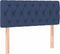 vidaXL - Hoofdbord - 90x7x78/88 - cm - stof - blauw