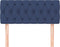 vidaXL - Hoofdbord - 90x7x78/88 - cm - stof - blauw