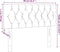vidaXL - Hoofdbord - 90x7x78/88 - cm - stof - blauw