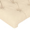 vidaXL - Hoofdbord - 90x7x78/88 - cm - stof - crèmekleurig