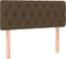 vidaXL - Hoofdbord - 90x7x78/88 - cm - stof - donkerbruin