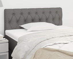 vidaXL - Hoofdbord - 90x7x78/88 - cm - stof - donkergrijs